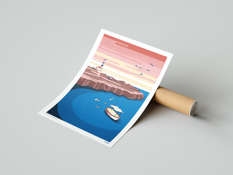 Lámina «Favàritx: Sunset on the Island»