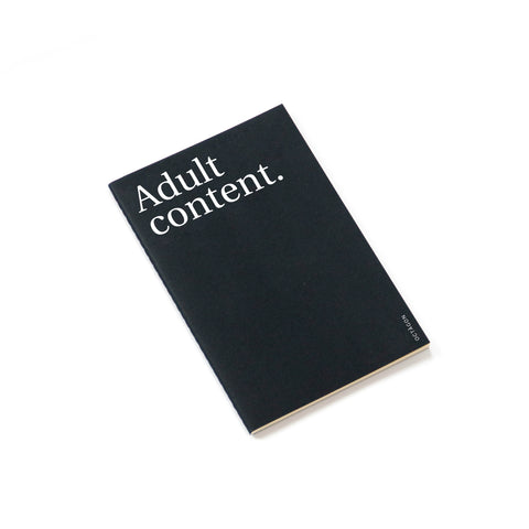 Cuaderno «Adult content»