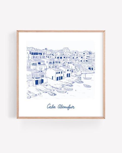 Lámina «Cala Alcaufar»