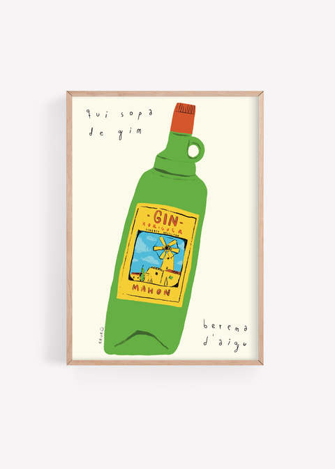 Lámina «Qui sopa de gin...»