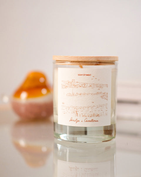 Espelma aromàtica «Sanitja & Cavalleria»