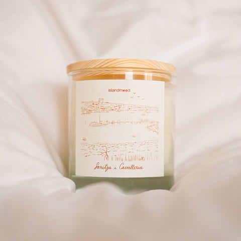Espelma aromàtica «Sanitja & Cavalleria»