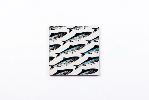 Set 4 sotagots de ceràmica «Sardines»