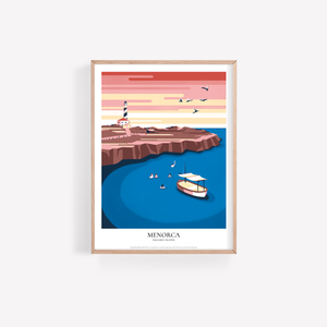 Art Print Menorca «Sunset on the Island»