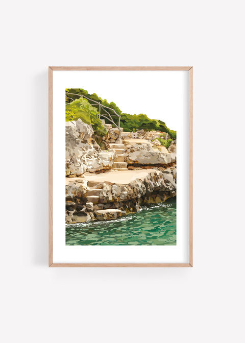 Lámina «Escalera al mar»