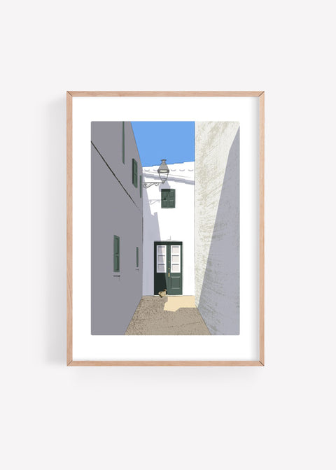 Lámina «Callejuela Es Migjorn Gran»