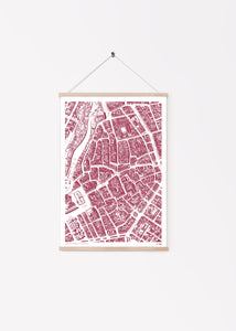Art Print Mapa ilustrado de Ciutadella